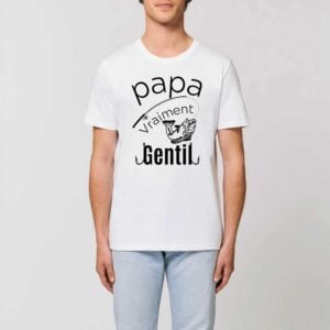 ROCKER - T-shirt Unisexe, Papa Vraiment Gentil