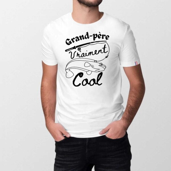 T-shirt Homme Made in France 100% Coton BIO, Grand-père, daddy Vraiment cool