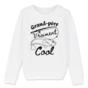 Sweat-shirt Enfant Bio - MINI CHANGER, Grand-père, daddy Vraiment cool