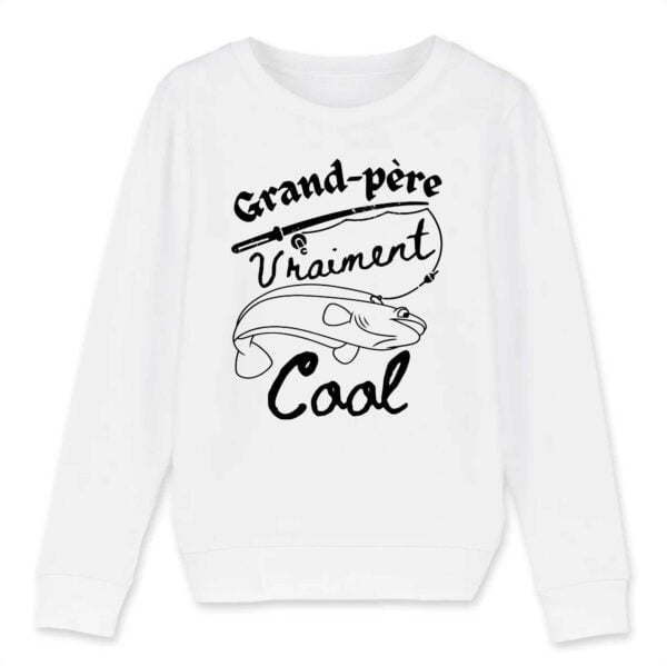 Sweat-shirt Enfant Bio - MINI CHANGER, Grand-père, daddy Vraiment cool