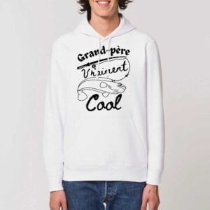 Sweat à capuche BIO Unisexe - DRUMMER, Grand-père, daddy Vraiment cool