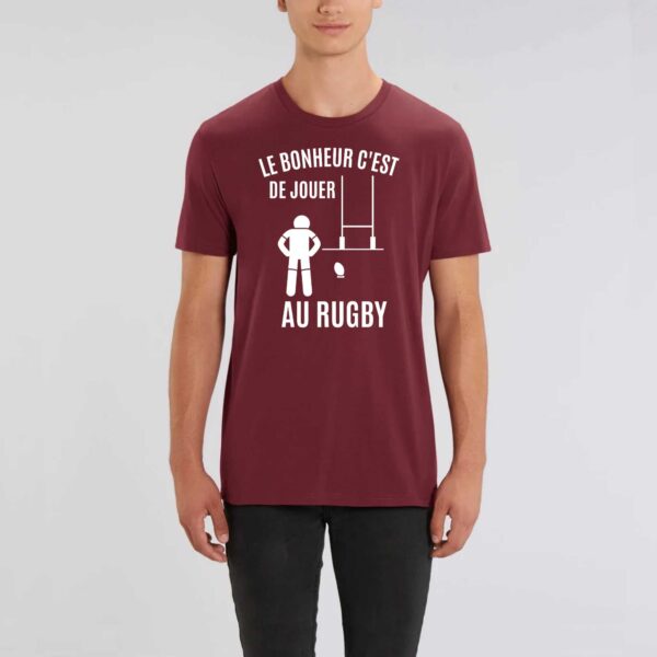 ROCKER - T-shirt Unisexe, LE BONHEUR C'EST DE JOUER AU RUGBY