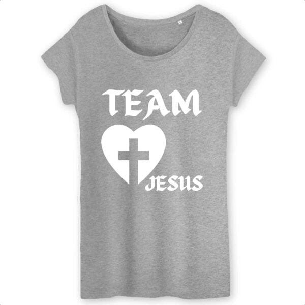 T-shirt Femme 100% Coton BIO - TW043 : Team Jesus