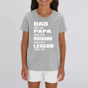 DAD since 1985 PAPA since 1999 HUSBAND since 1975 LEGEND since 1974