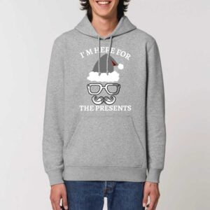 Sweat à capuche BIO Unisexe - DRUMMER, I'm here for the presents