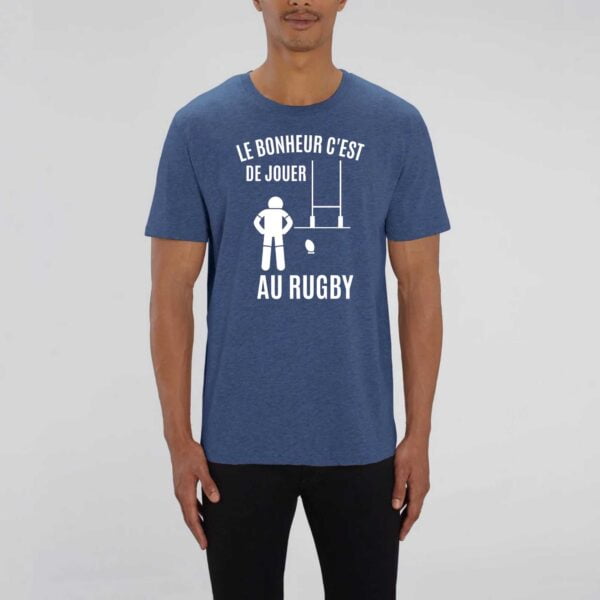 ROCKER - T-shirt Unisexe, LE BONHEUR C'EST DE JOUER AU RUGBY