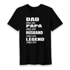 DAD since 1985 PAPA since 1999 HUSBAND since 1975 LEGEND since 1974