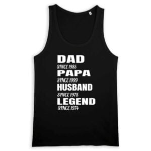 DAD since 1985 PAPA since 1999 HUSBAND since 1975 LEGEND since 1974