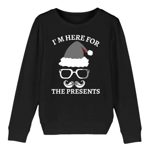 Sweat-shirt Enfant Bio - MINI CHANGER, I'm here for the presents