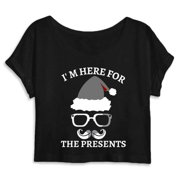 Crop Top Femme 100% Coton BIO - Mantis, I'm here for the presents