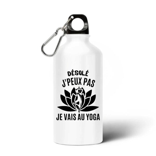 Gourde / Bouteille en aluminium : Désolé j'peux pas je vais au yoga