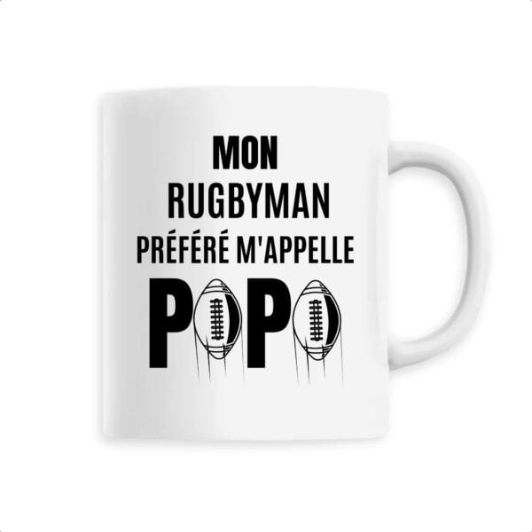 Mug céramique : MON RUGBYMAN PREFERE M4APPELLE PAPA