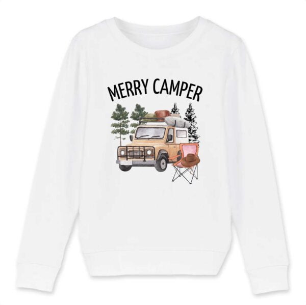 Sweat-shirt Enfant Bio - MINI CHANGER: MERRY CAMPER