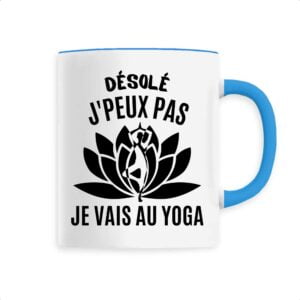 Mug céramique : Désolé j'peux pas je vais au yoga