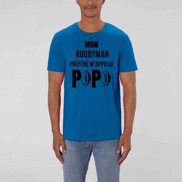 T-shirt Unisexe - Coton BIO - CREATOR : MON RUGBYMAN PREFERE M'APPELLE PAPA