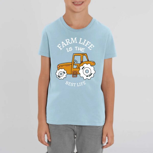 T-shirt Enfant - Coton bio - MINI CREATOR : FARM LIFE IS THE BEST LIFE
