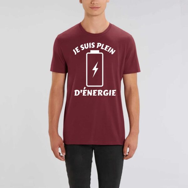 ROCKER - T-shirt Unisexe : Je suis plein d'énergie