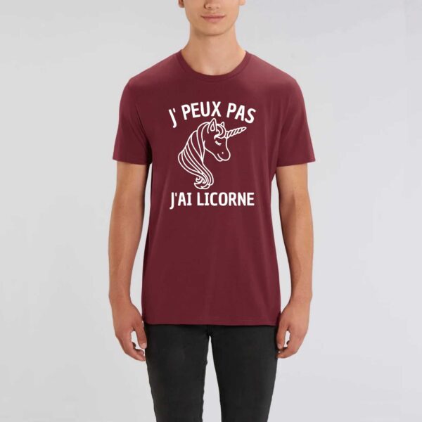 ROCKER - T-shirt Unisexe : J'PEUX PAS J'AI LICORNE