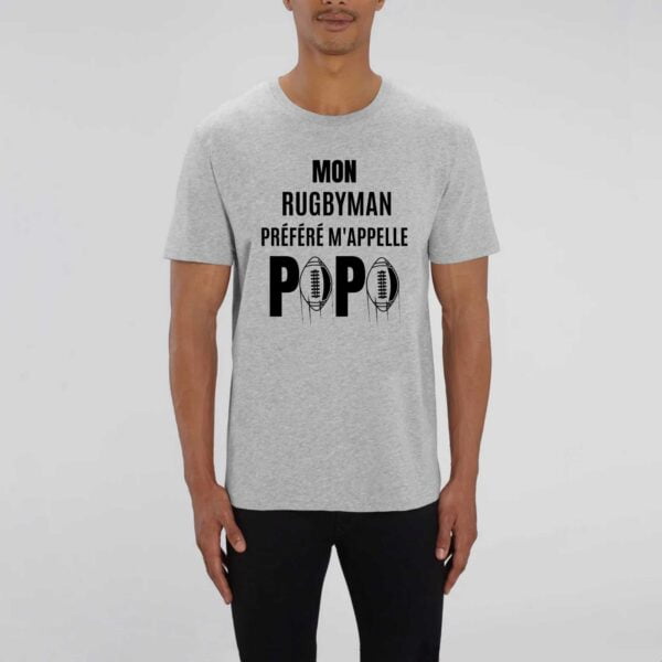 ROCKER - T-shirt Unisexe : MON RUGBYMAN PREFERE M4APPELLE PAPA