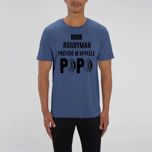 T-shirt Unisexe - Coton BIO - CREATOR : MON RUGBYMAN PREFERE M'APPELLE PAPA