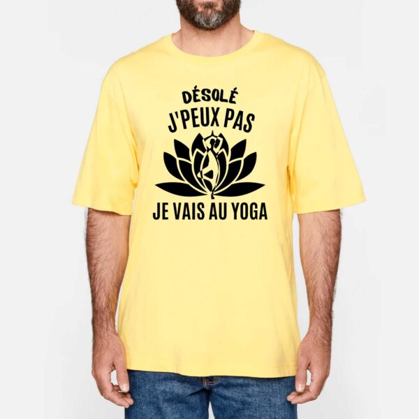 NS301 - T-shirt Urbain Oversize : Désolé j'peux pas je vais au yoga