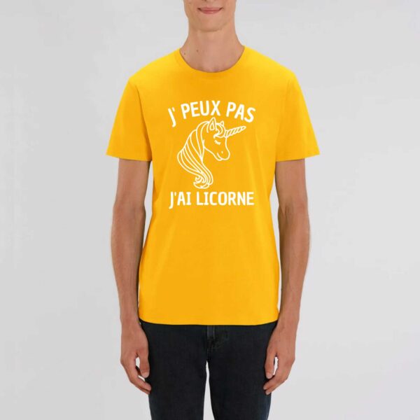 T-shirt Unisexe - Coton BIO - CREATOR : J'PEUX PAS J'AI LICORNE