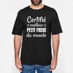 NS301 - T-shirt Urbain Oversize : Certifié meilleur petit frère du monde