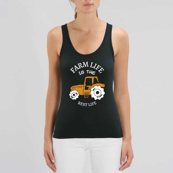 Débardeur Femme 100% coton Bio - DREAMER : FARM LIFE IS THE BEST LIFE