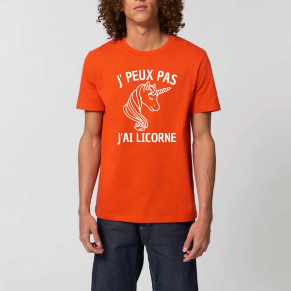 T-shirt Unisexe - Coton BIO - CREATOR : J'PEUX PAS J'AI LICORNE