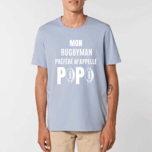 IMAGINER - T-shirt Unisexe Aspect Vieilli : MON RUGBYMAN PREFERE M'APPELLE PAPA