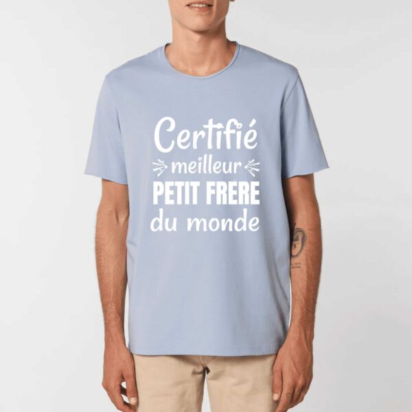 IMAGINER - T-shirt Unisexe Aspect Vieilli : Certifié meilleur petit frère du monde