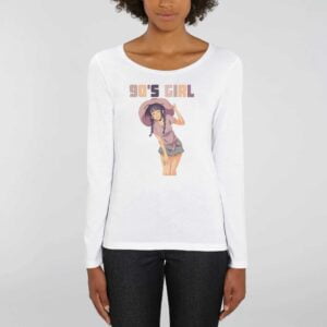 SINGER - T-shirt Femme manches longues 90s Girl