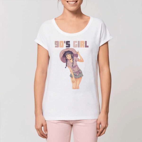ROUNDER - T-shirt Slub Femme 90s Girl