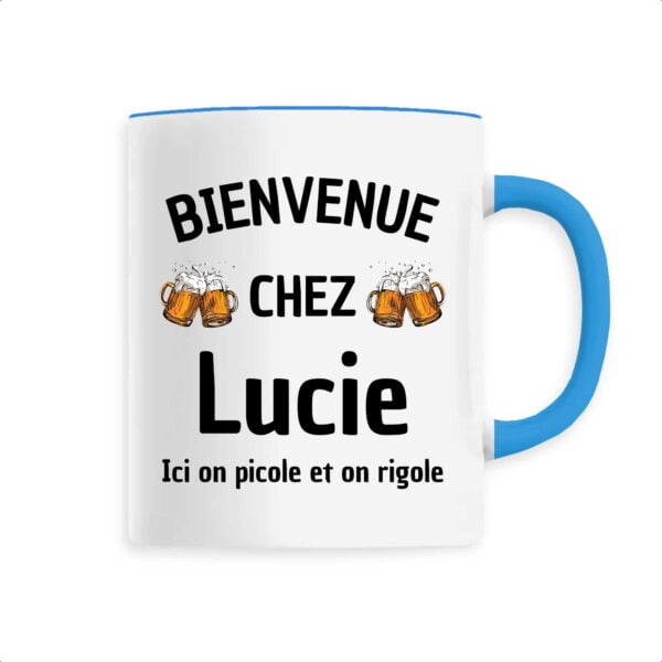 Mug céramique BIENVENUE XHES Lucie Ici on picole et on rigole