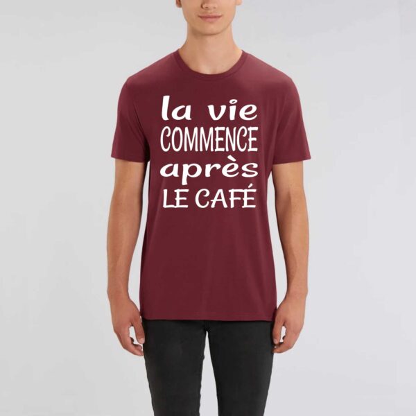 ROCKER - T-shirt Unisexe La vie commence après le café