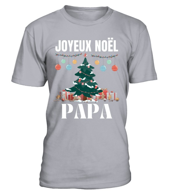 T-Shirt col rond Unisexe Joyeux noel PAPA – Image 9