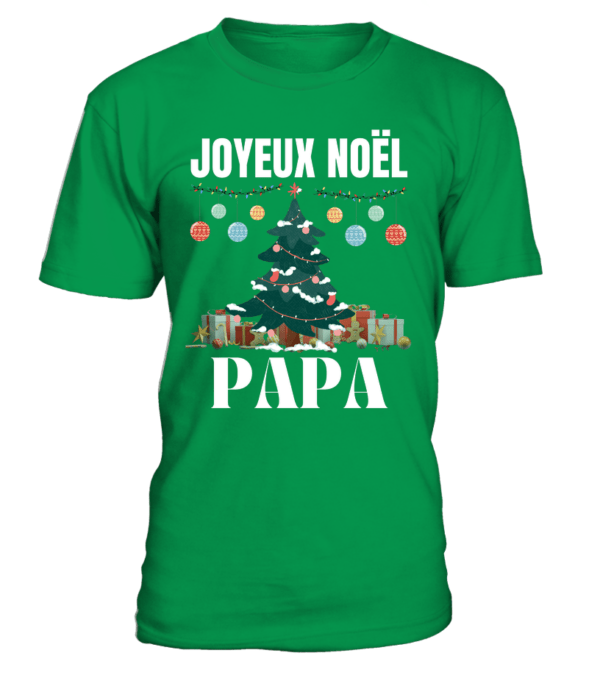 T-Shirt col rond Unisexe Joyeux noel PAPA – Image 11