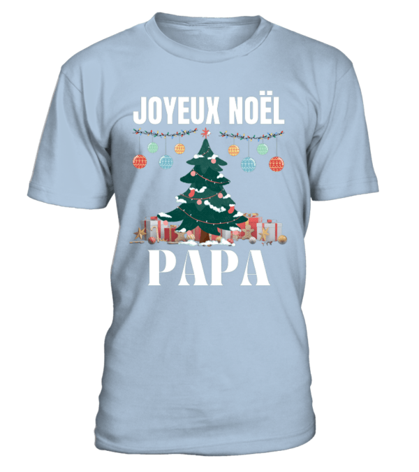T-Shirt col rond Unisexe Joyeux noel PAPA – Image 13