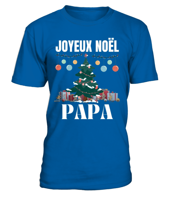 T-Shirt col rond Unisexe Joyeux noel PAPA – Image 15