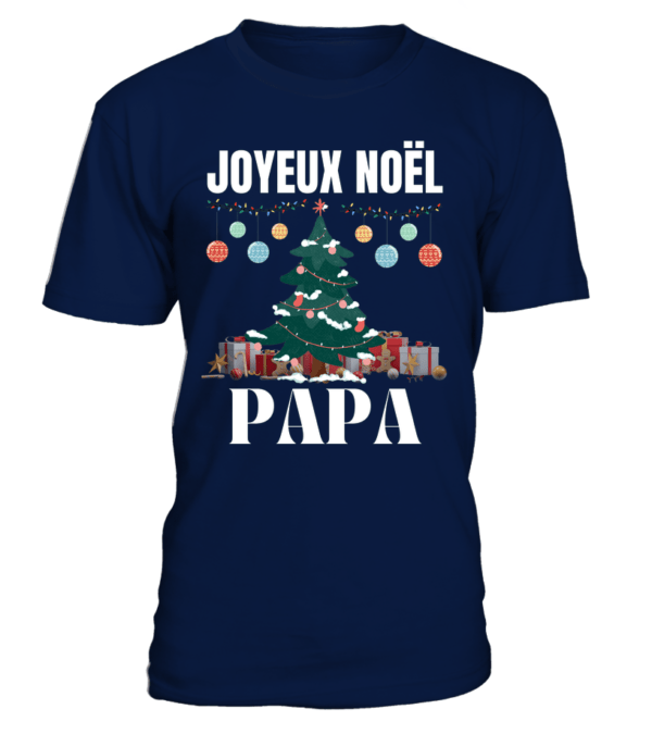 T-Shirt col rond unisexe Joyeux Noel : un cadeau parfait pour tous les âges