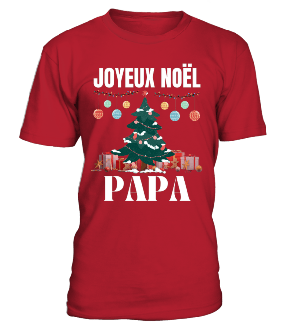T-Shirt col rond Unisexe Joyeux noel PAPA – Image 19