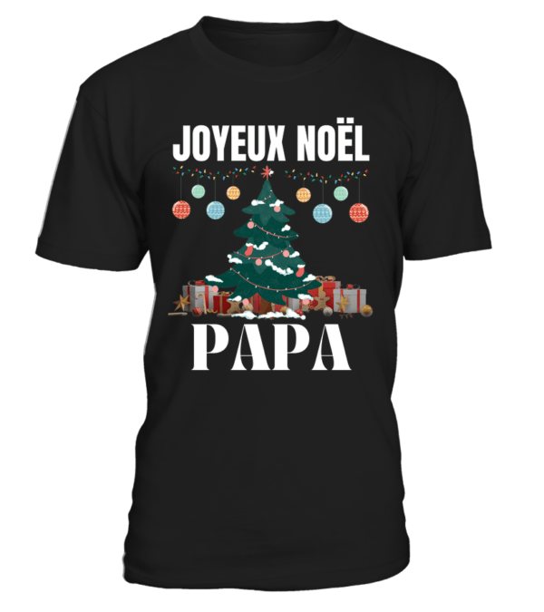 T-Shirt col rond Unisexe Joyeux noel PAPA – Image 21