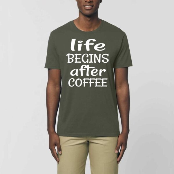ROCKER - T-shirt Unisexe Life Begins after coffee