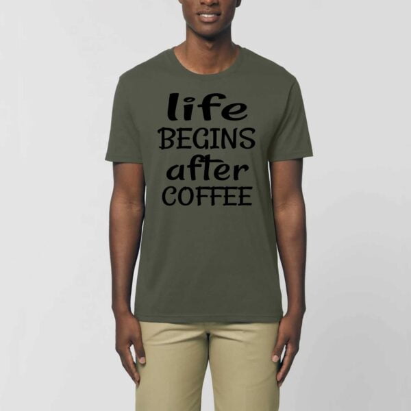 ROCKER - T-shirt Unisexe Life begins after coffee