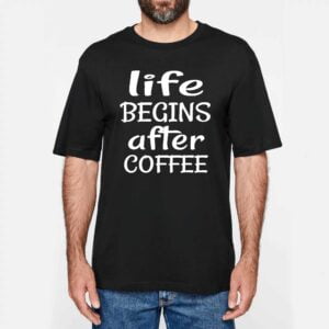 NS301 - T-shirt Urbain Oversize Life Begins after coffee
