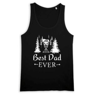 Débardeur Homme 100% coton Bio - RUNS : Best dad ever