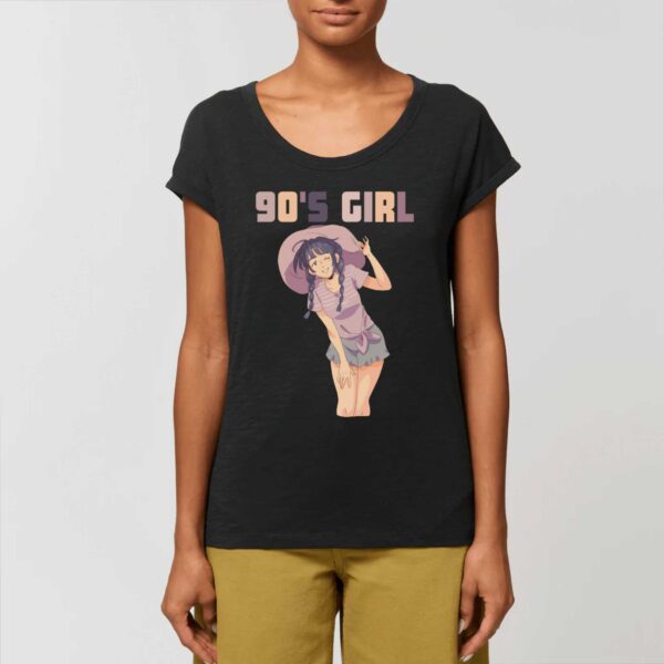 ROUNDER - T-shirt Slub Femme 90s Girl