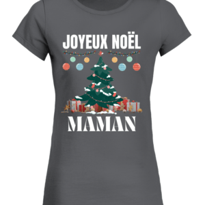 T-Shirt Col Rond Bio Femme Joyeux Noel