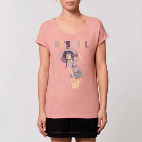 ROUNDER - T-shirt Slub Femme 90s Girl