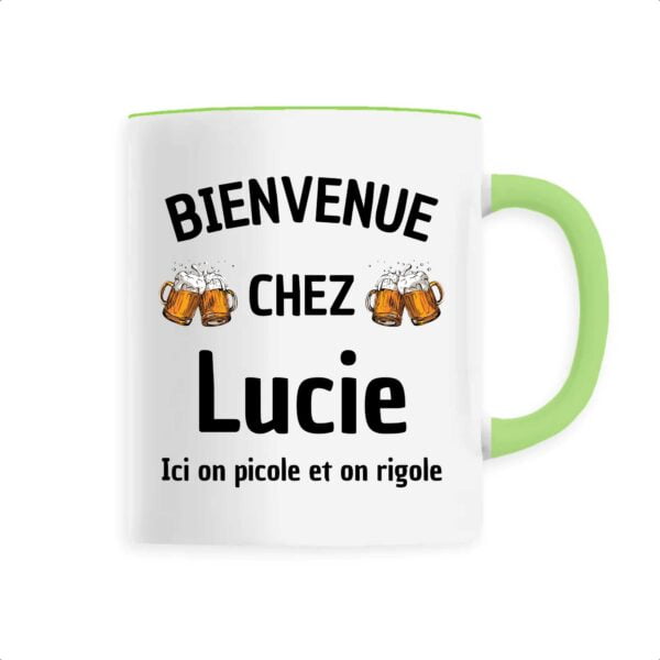 Mug céramique BIENVENUE XHES Lucie Ici on picole et on rigole